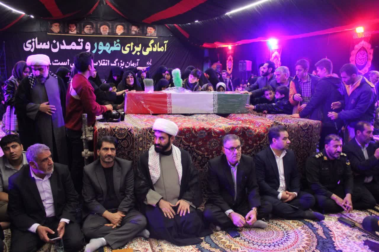 وداعی غم‌انگیز با شهید گمنام در نورآباد