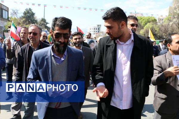 خروش دانشجویی و فریاد آزادی قدس در خیابان‌های غیرت مشهد