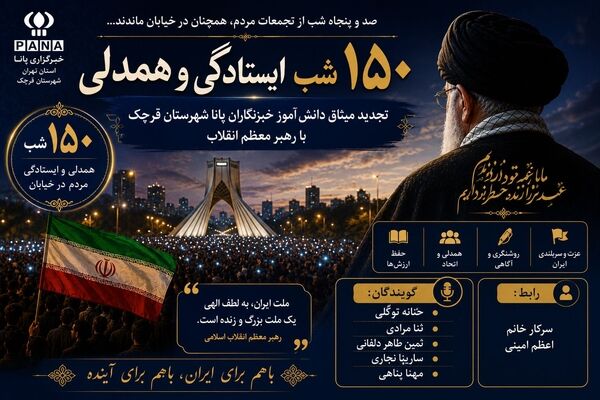 تجدید میثاق دانش‌آموز خبرنگاران پانا شهرستان قرچک با رهبر معظم انقلاب