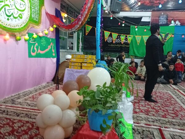 تکیه حسینی غرق در شادی علوی
