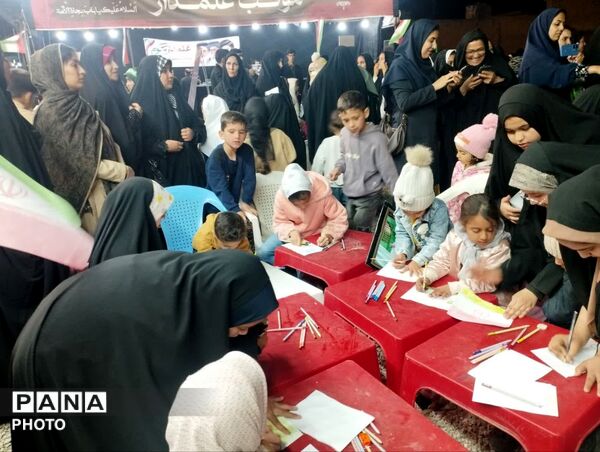 برپایی غرفه کودک در شهرستان خلیل‌آباد 