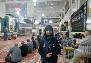 آیین  بزرگداشت آیت الله سید علی خامنه ای در مسجد جامع شهر بار