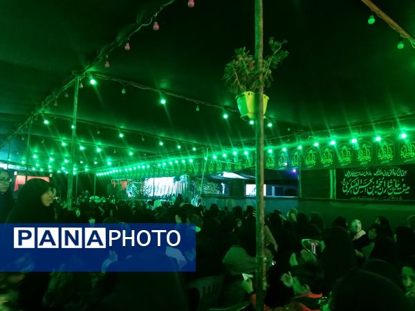 مراسم عزاداری ایام فاطمیه در شهرک سعدی شیراز