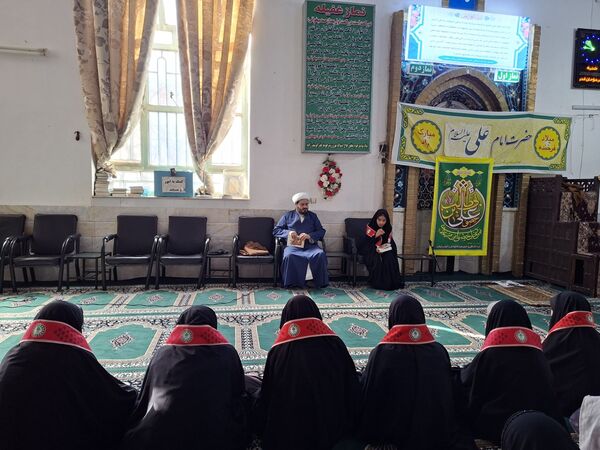 مراسم اعتکاف دانش آموزی آموزشگاه مریم سنگان شهرستان رشتخوار