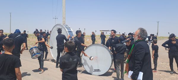 عزاداری ظهر عاشورا در روستای حسن آباد بلهر 