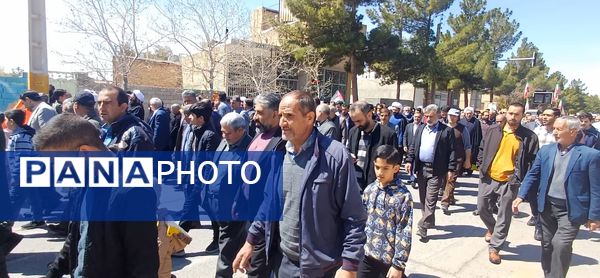راهپیمایی روز قدس در شهرستان کوهپایه 