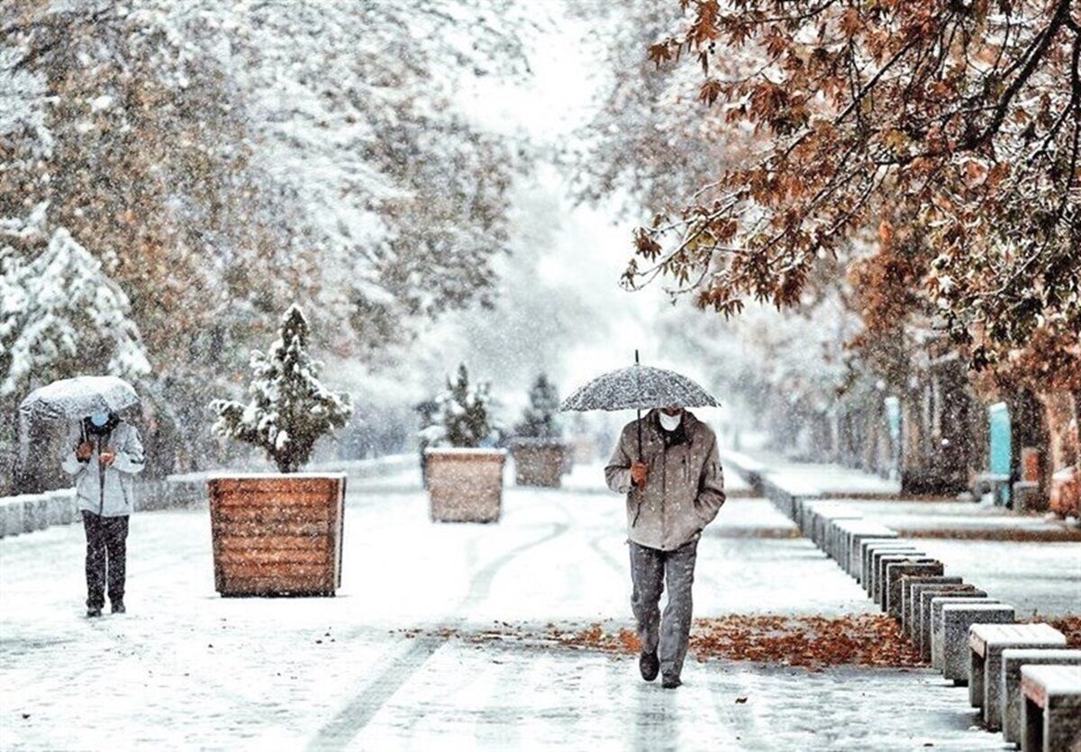 بارش برف در مناطق مختلف کشور