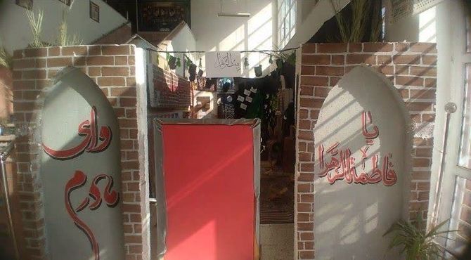 عزاداری حضرت فاطمه(س) در مدرسه پروین اعتصامی