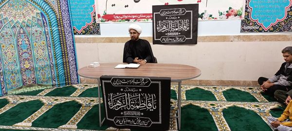 لبیک دانش‌آموزان دبیرستان نمونه دولتی آفرینش به ندای مظلومیت حضرت زهرا (س)