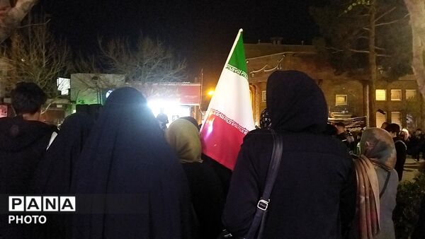 عزاداری شب نوزدهم در خیابان های نیشابور 