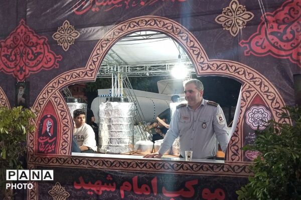 قرارگاه مرکزی اسکان مراسم وداع و تشییع رهبر شهید توسط شهرداری نصیرشهر