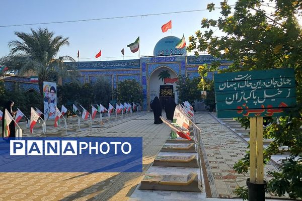 حضور دانش‌آموزان بسیجی ناحیه 2 شهرری در اردوی راهیان نور 