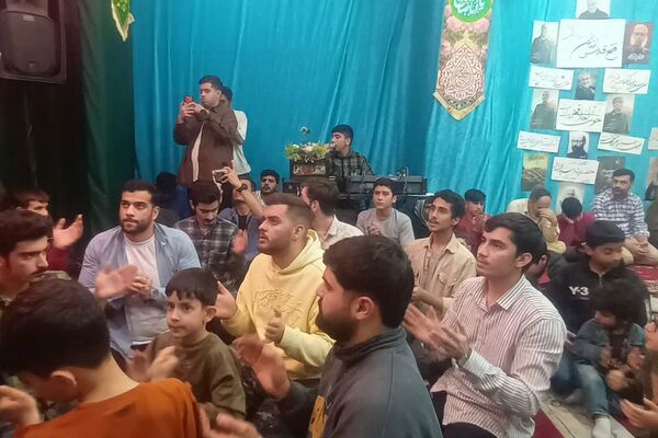 مراسم شب نیمه شعبان در پایگاه حر قرچک