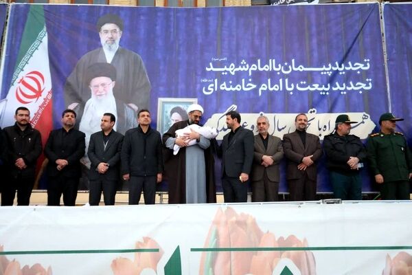 تجدید بیعت مردم ولایت‌مدار همدان با آرمان‌های انقلاب در لحظه تحویل سال