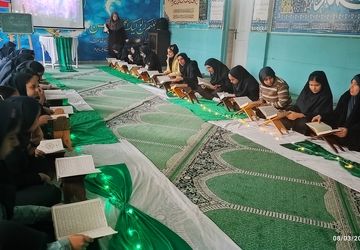 ضیافت افطاری در دبیرستان دخترانه شیخ مفید