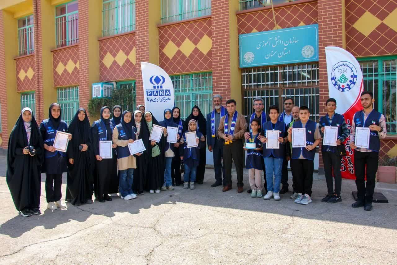 حضور مدیرکل آموزش و پرورش استان سمنان در جمع خبرنگاران پانا شهرستان سمنان