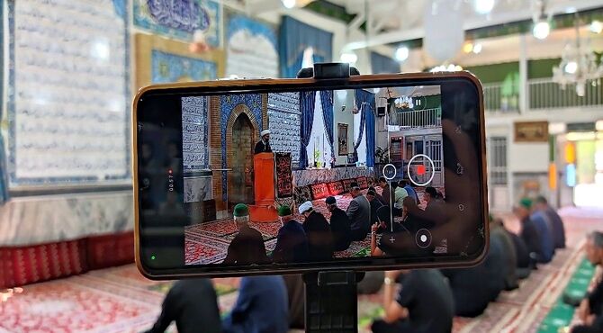 اقامه نماز عبادی سیاسی جمعه در روز چهارم ماه محرم، مسجد جامع شهر بار