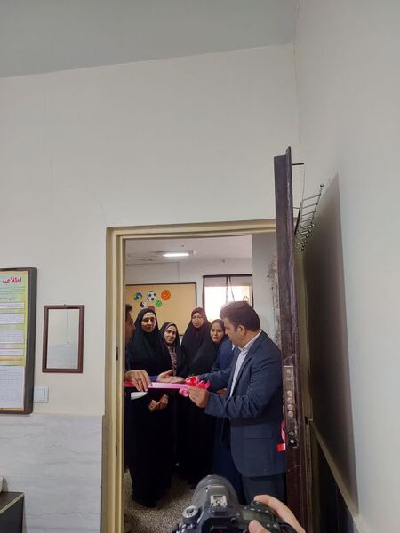 افتتاح اتاق بهداشت «مدرسه جهان‌سوزان ۲»