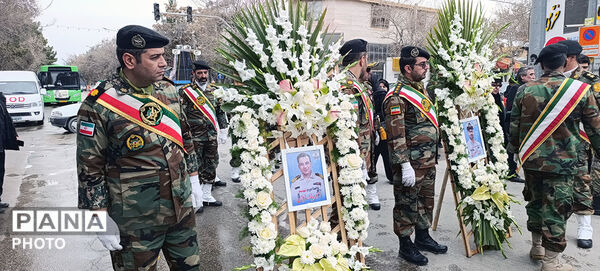 تشییع دو شهید شهرستان بجنورد در استان خراسان شمالی 