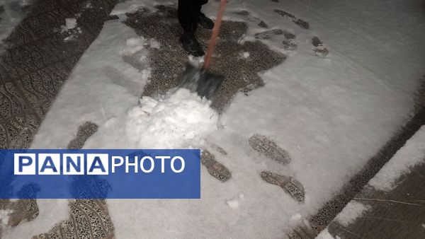 برف زمستانی در شهرستان بن 
