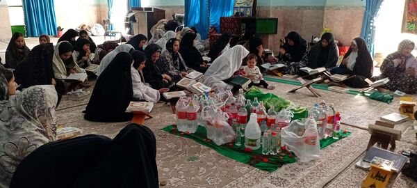 تلاوت دعای ام داوود توسط معتکفین روستای نقاب خلیل آباد