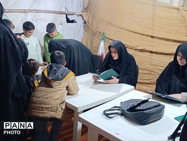 برپایی ایستگاه شبانه رفع اشکالات درسی در بوستان گلها قم