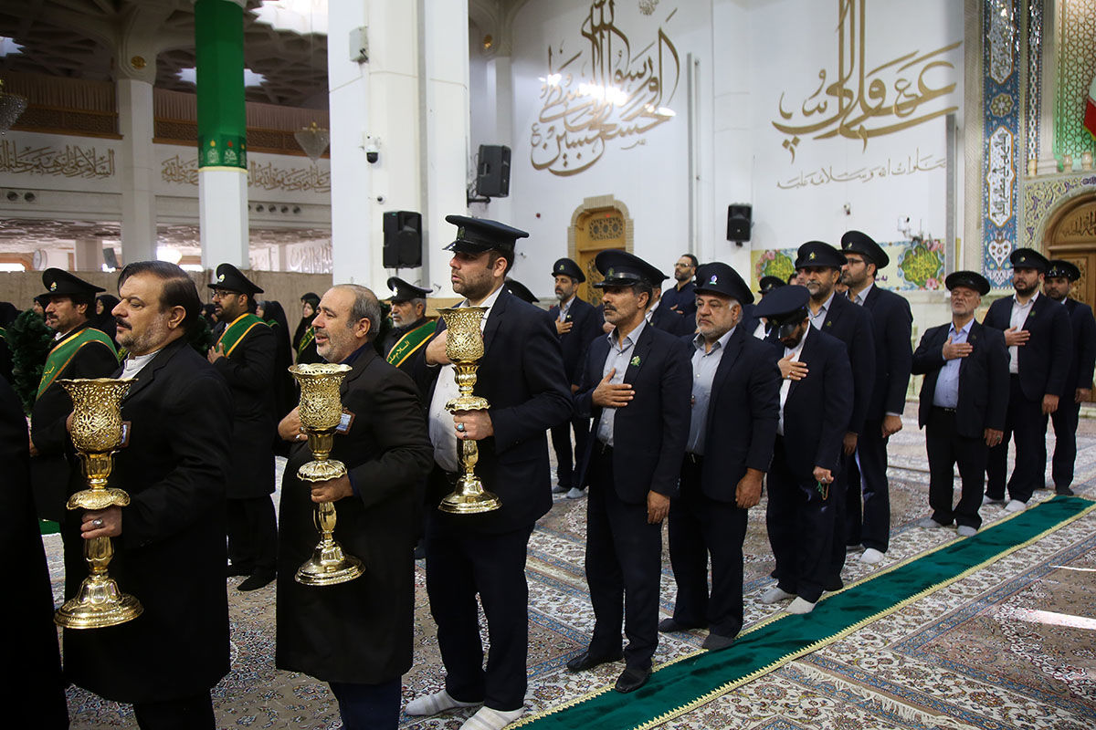 آیین خطبه خوانی خادمان حرم حضرت معصومه(س) به مناسبت روز قم