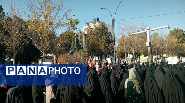 راهپیمایی میثاق با ولایت و محکوم نمودن اغتشاشات گروه های تروریستی در کاشمر