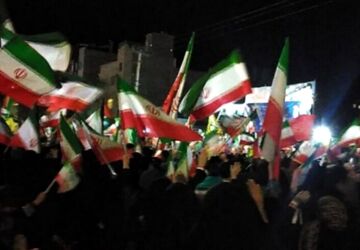 حضور پرشور مردم در قلب اجتماعات بلوار فضل نیشابور