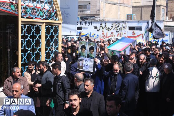 تشییع پیکر شهید سرگرد «جواد عبدی» در حملات آمریکایی - صهیونی