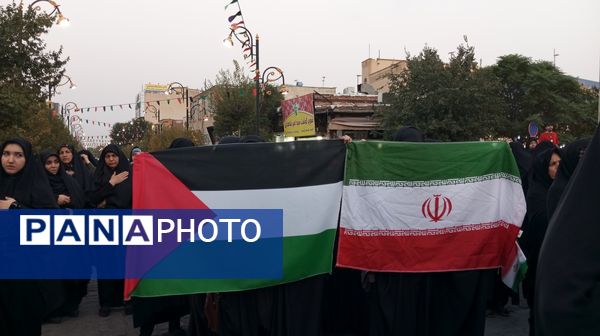 تجمع حضور شهروندان ساوجی در پی شهادت مظلومانه شهید اسماعیل هنیه