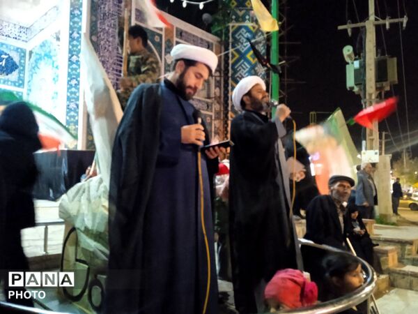 چهل و پنجمین شب از تجمعات مردمی در بی بی شطیطه شهرستان نیشابور 