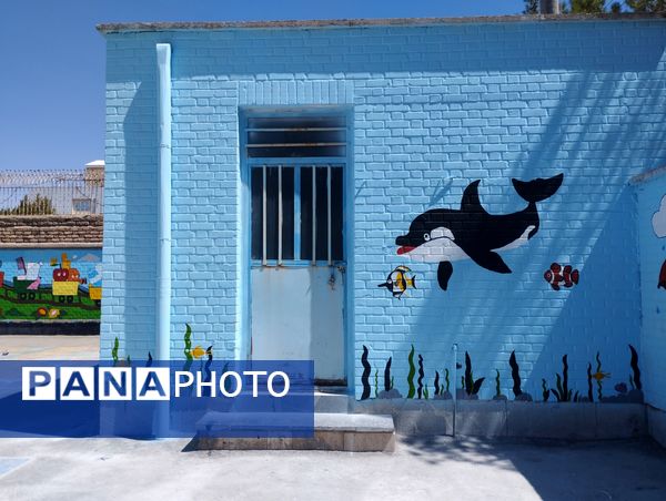 اردوی جهادی رنگ‌آمیزی مدارس با حضور دختران بیرجندی