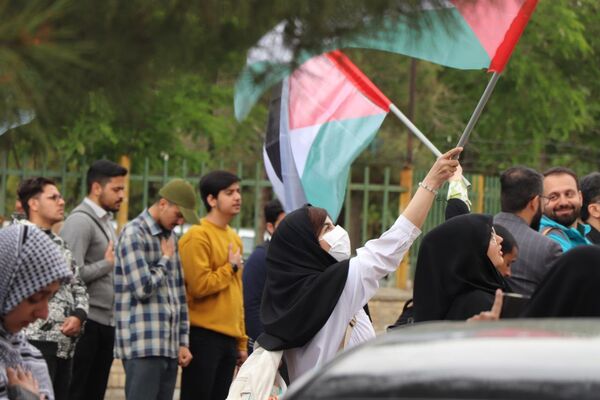 غرش خشم انقلابی دانشجویان دانشگاه آزاد مشهد علیه صهیونیسم و فریاد همبستگی با غزه