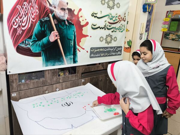 پویش «دست‌های کوچک، پیمان بزرگ» در دبستان سارا شهرستان ملارد 