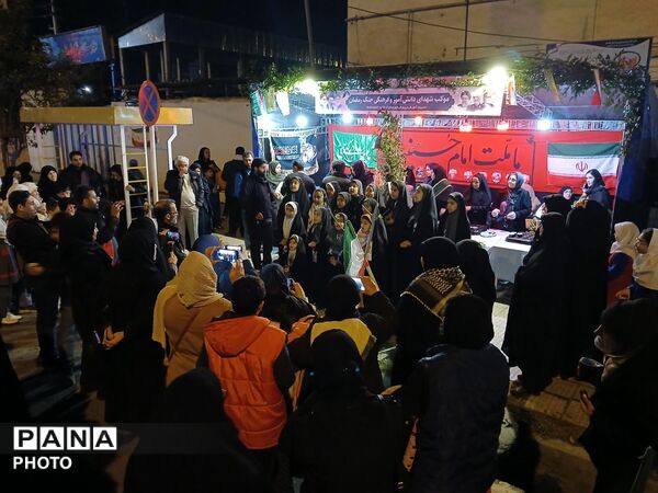 نهمین شب از خدمت‌رسانی اداره آموزش و پرورش کردکوی قالب موکب مردمی