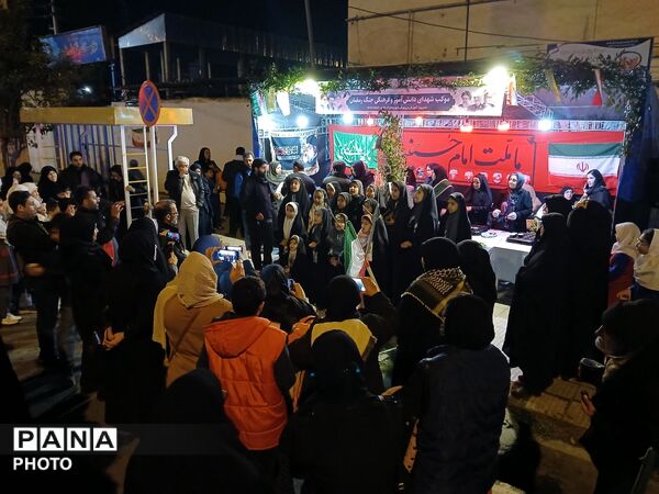 نهمین شب از خدمت‌رسانی اداره آموزش و پرورش کردکوی قالب موکب مردمی
