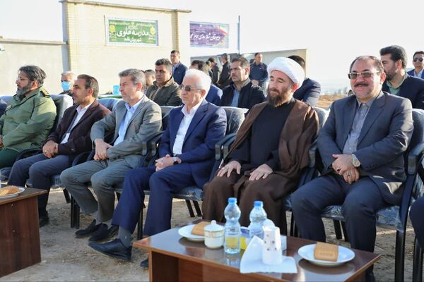 کلنگ زنی هنرستان شبانه‌روزی شهدا ارتش در شهرستان مانه 