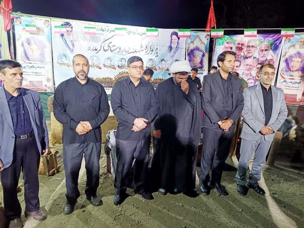 مراسم سوگواری، علم گردانی در روستای گرمدره 