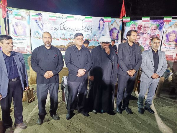 مراسم سوگواری، علم گردانی در روستای گرمدره 