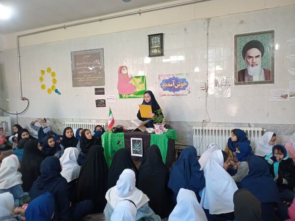 مراسم عزاداری ایام فاطمیه در مدرسه شهید خاقانی شیروان