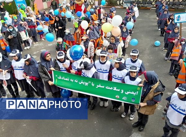 برگزاری طرح ایمنی  و سلامت با پویش نه به تصادف در مدرسه دختران شاخص 