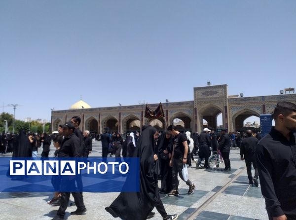 حضور هیئت های عزاداری سید الشهدا در حرم مطهر رضوی