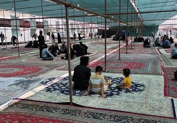 برپایی موکب زائران بدرقه امام شهید در نظرآباد
