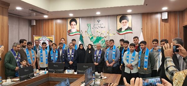 ۱۴ نوجوان گیلانی با بدرقه باشکوه راهی حج عمره شدند