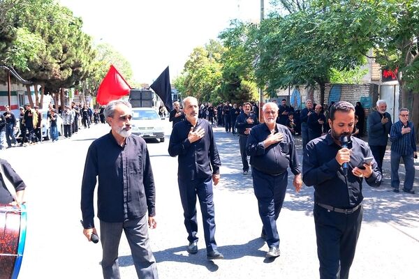عزاداران باخرزی در سوگ یازدهمین امام شیعیان