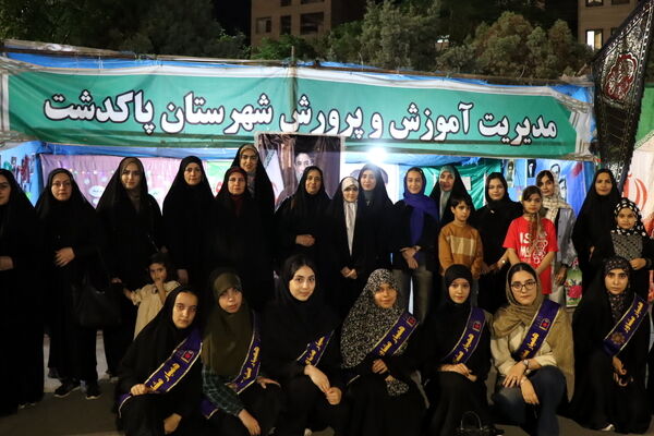 حضور پرشور دانش‌آموزان دبیرستان شهدای مظفر در نود و نهمین موج اجتماع مردمی پاکدشت