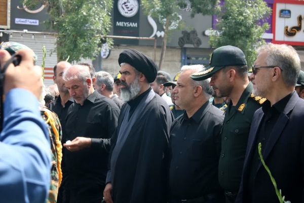 تشییع پیکر شهید محمد نعمتی سعیدآبادی در شهرستان بهارستان