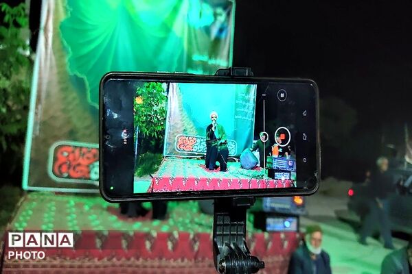 هیئت زنجیر زنی در هشتمین شب از ماه محرم الحرام در حسینیه شهدای شهر بار