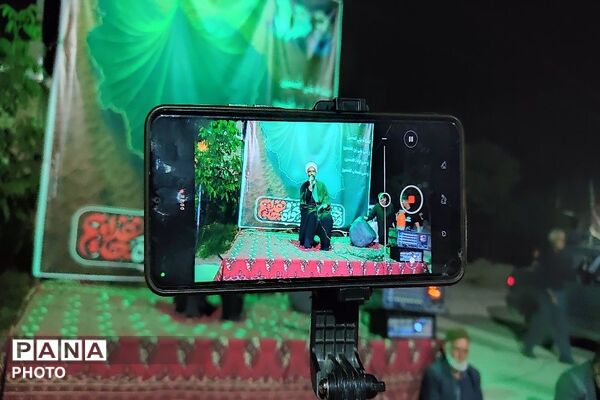 هیئت زنجیر زنی در هشتمین شب از ماه محرم الحرام در حسینیه شهدای شهر بار